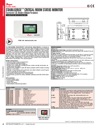 Thumbnail of document Brochure - RSMC Stabilisense Critical Room Status Monitor
